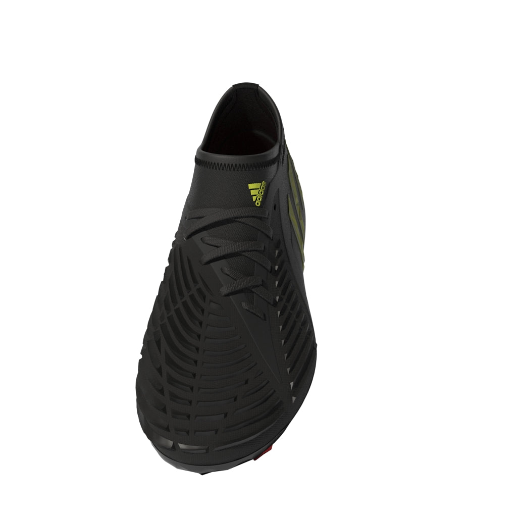2026 New Arrival adidas Kids Predator Edge 1 FG J Soccer Cleats Black/Yellow wholesalehk.shop