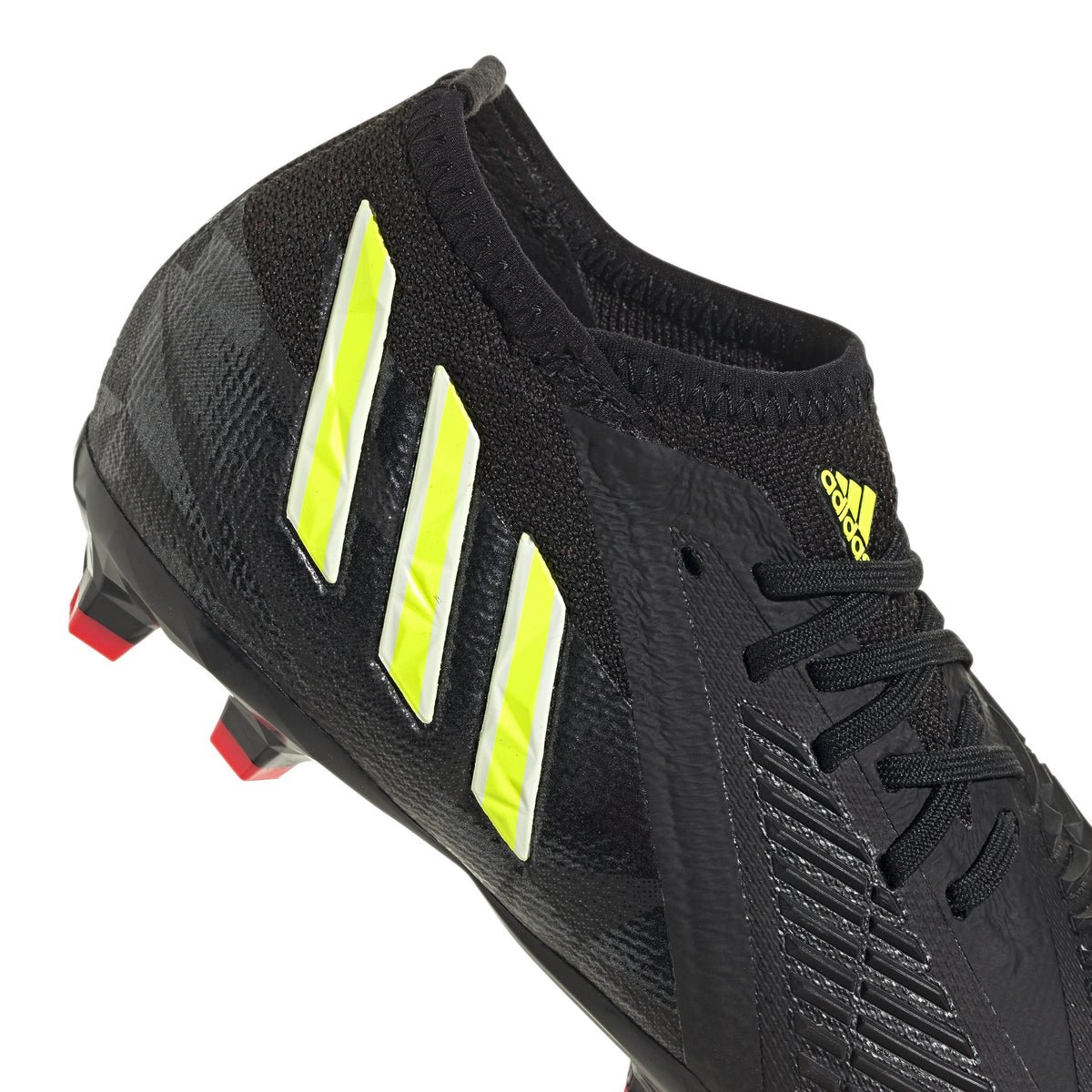 2026 New Arrival adidas Kids Predator Edge 1 FG J Soccer Cleats Black/Yellow wholesalehk.shop