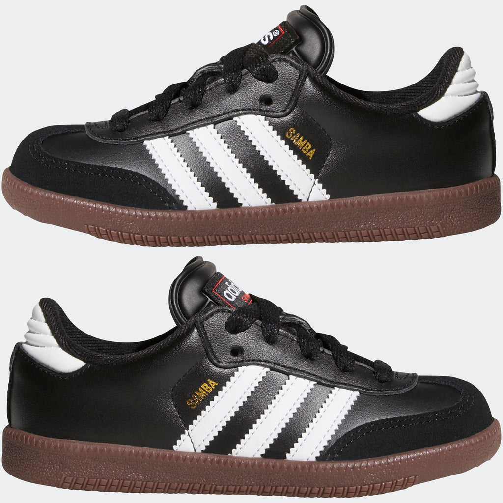 2026 New Arrival adidas Kids Samba Classic Indoor Shoes Black/White wholesalehk.shop