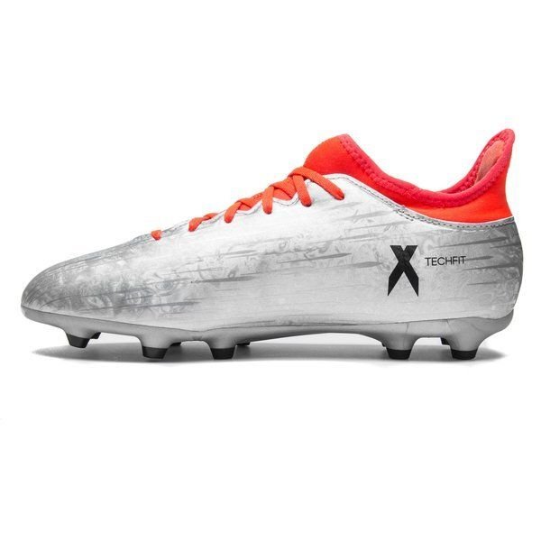 2026 New Arrival adidas Kid's X 16.3 FG/AG J Firm Ground Soccer Cleats Silver/Red/Black wholesalehk.shop