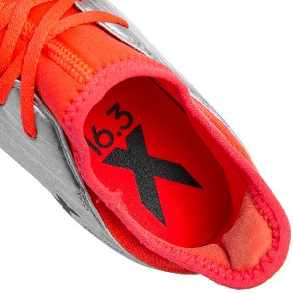2026 New Arrival adidas Kid's X 16.3 FG/AG J Firm Ground Soccer Cleats Silver/Red/Black wholesalehk.shop