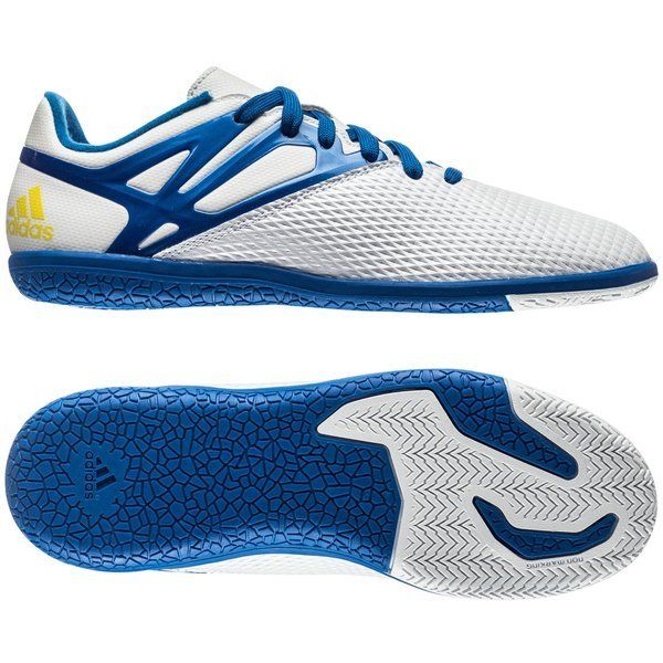 2026 New Arrival adidas Messi 15.3 IN Youth Indoor Soccer Shoes White/Blue/Black wholesalehk.shop