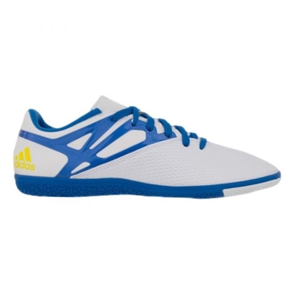2026 New Arrival adidas Messi 15.3 IN Youth Indoor Soccer Shoes White/Blue/Black wholesalehk.shop