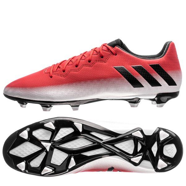 2026 New Arrival adidas Messi 16.3 FG/AG Multi-Ground Soccer Cleats - Red/Black/White wholesalehk.shop