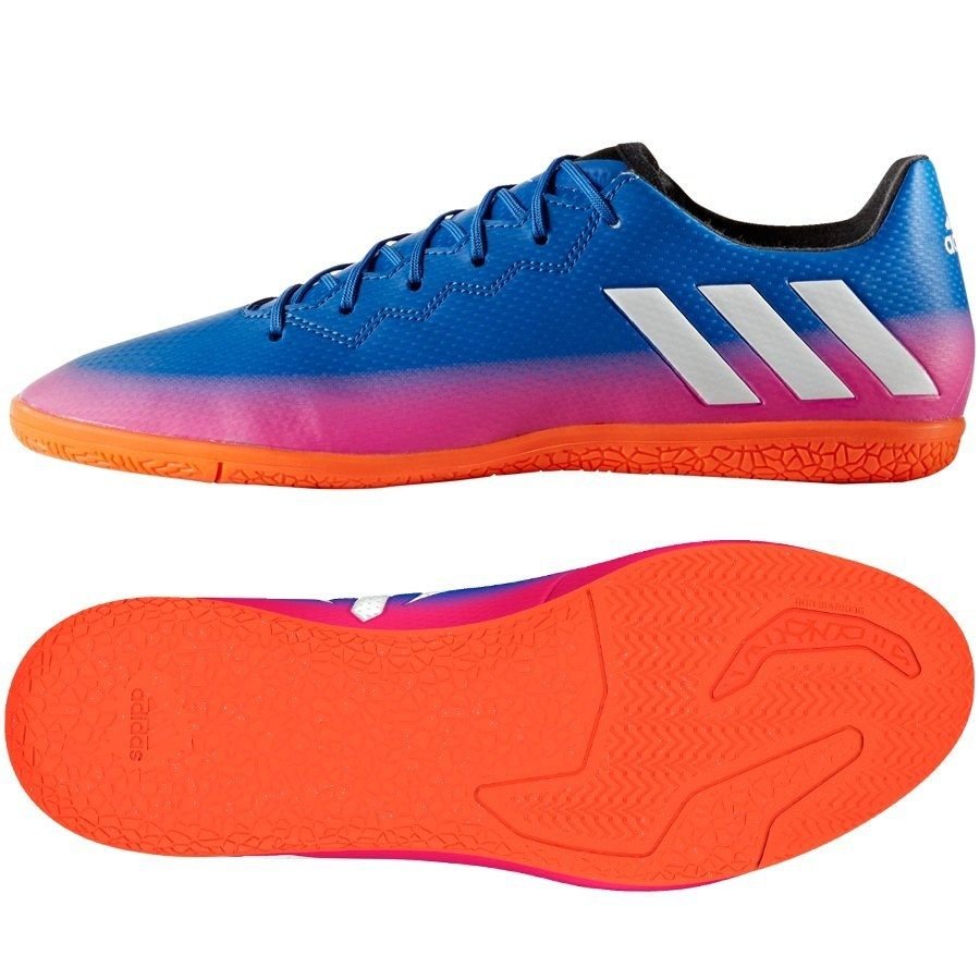2026 New Arrival adidas Messi 16.3 IN Indoor Soccer Shoes - Blue/White/Orange wholesalehk.shop