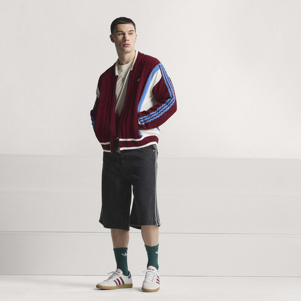 2026 New Arrival adidas Mexico Handball Spezial Shoes - White/Scarlet wholesalehk.shop