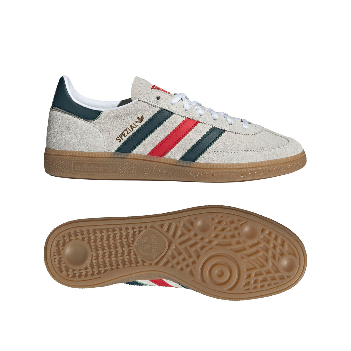 2026 New Arrival adidas Mexico Handball Spezial Shoes - White/Scarlet wholesalehk.shop
