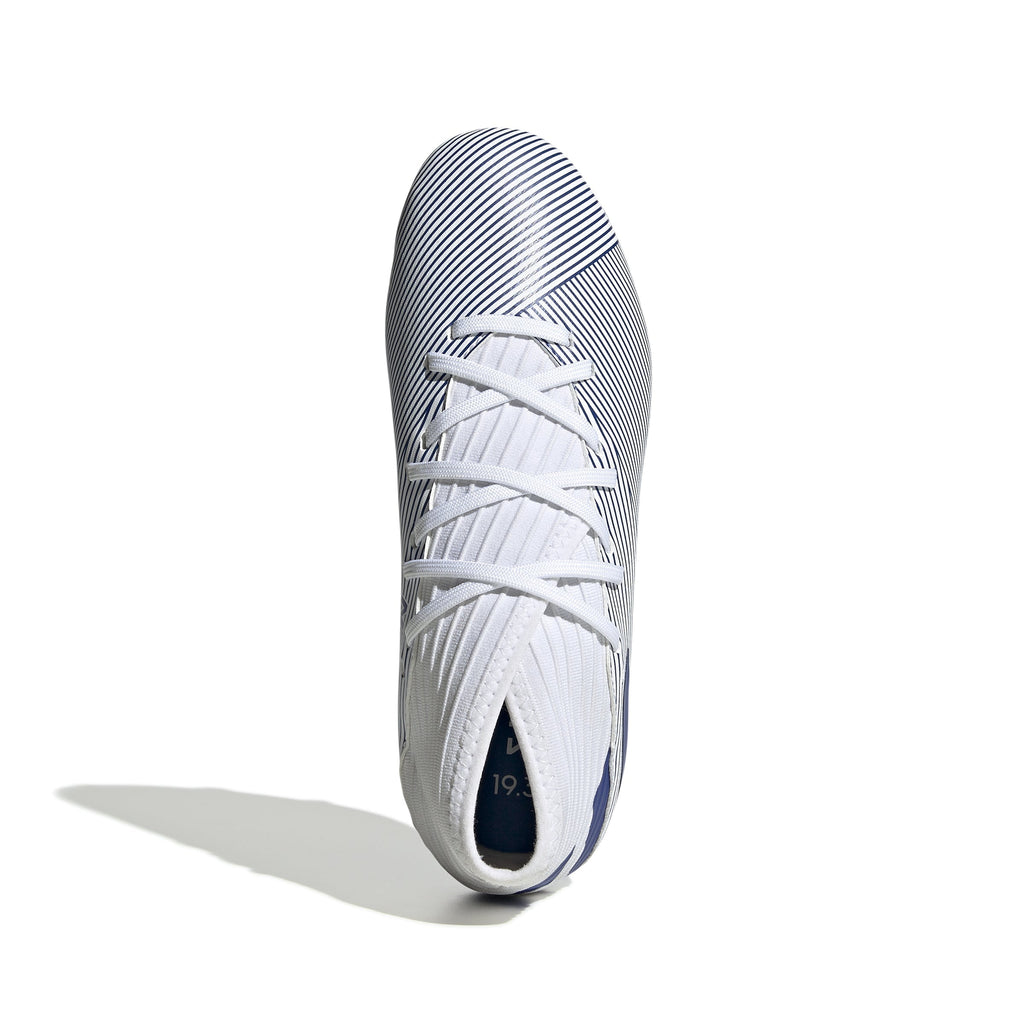 2026 New Arrival adidas Nemeziz 19.3 FG Firm Ground Youth Soccer Cleats - White/Royal wholesalehk.shop