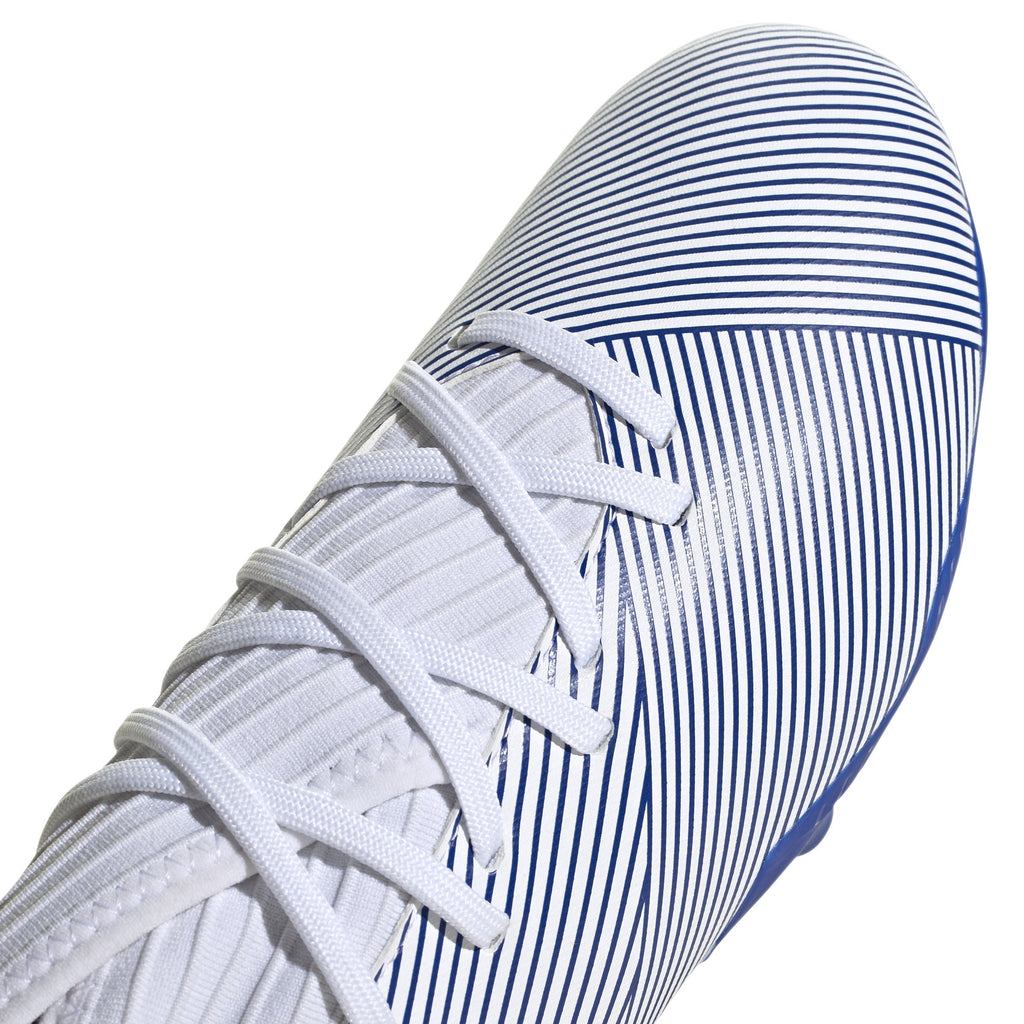 2026 New Arrival adidas Nemeziz 19.3 FG Firm Ground Youth Soccer Cleats - White/Royal wholesalehk.shop