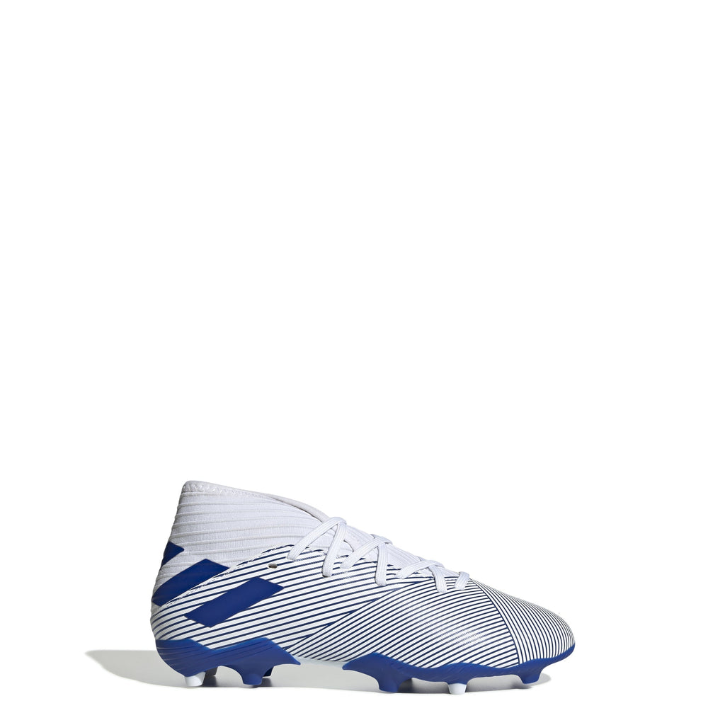 2026 New Arrival adidas Nemeziz 19.3 FG Firm Ground Youth Soccer Cleats - White/Royal wholesalehk.shop