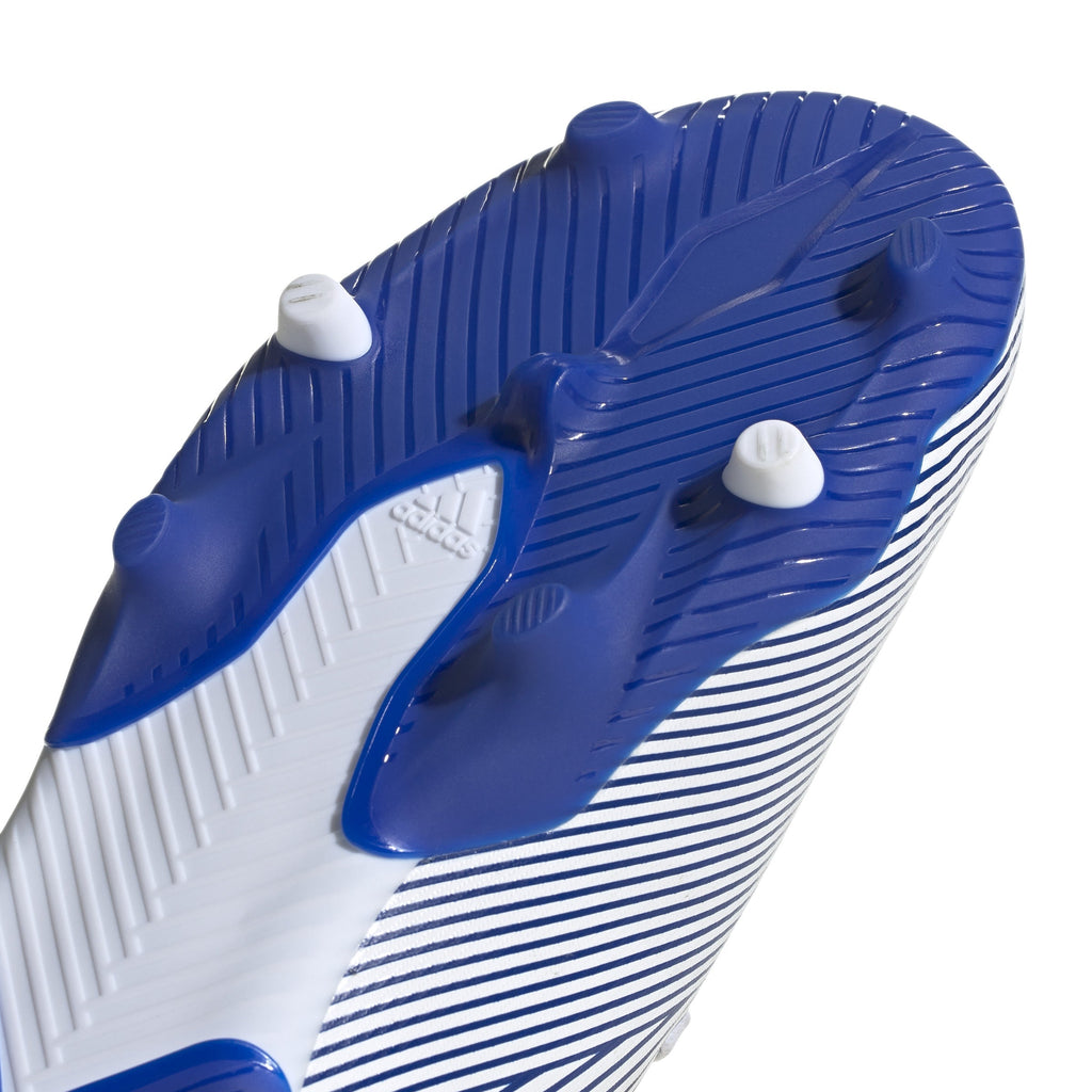 2026 New Arrival adidas Nemeziz 19.3 FG Firm Ground Youth Soccer Cleats - White/Royal wholesalehk.shop