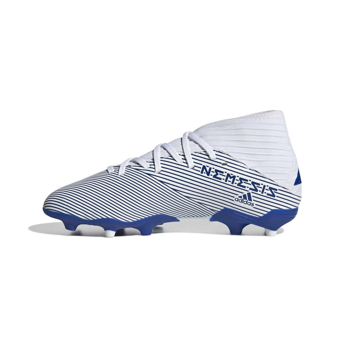 2026 New Arrival adidas Nemeziz 19.3 FG Firm Ground Youth Soccer Cleats - White/Royal wholesalehk.shop