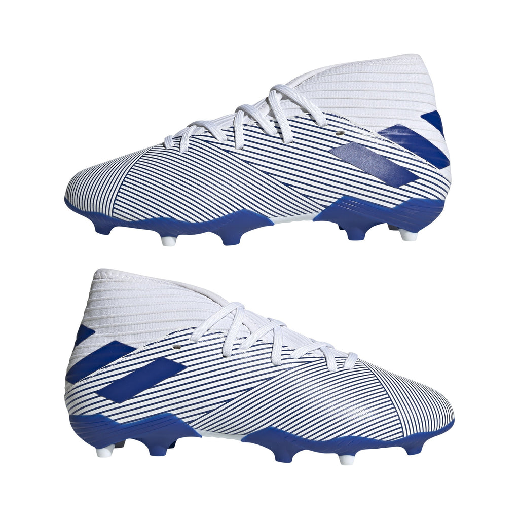 2026 New Arrival adidas Nemeziz 19.3 FG Firm Ground Youth Soccer Cleats - White/Royal wholesalehk.shop