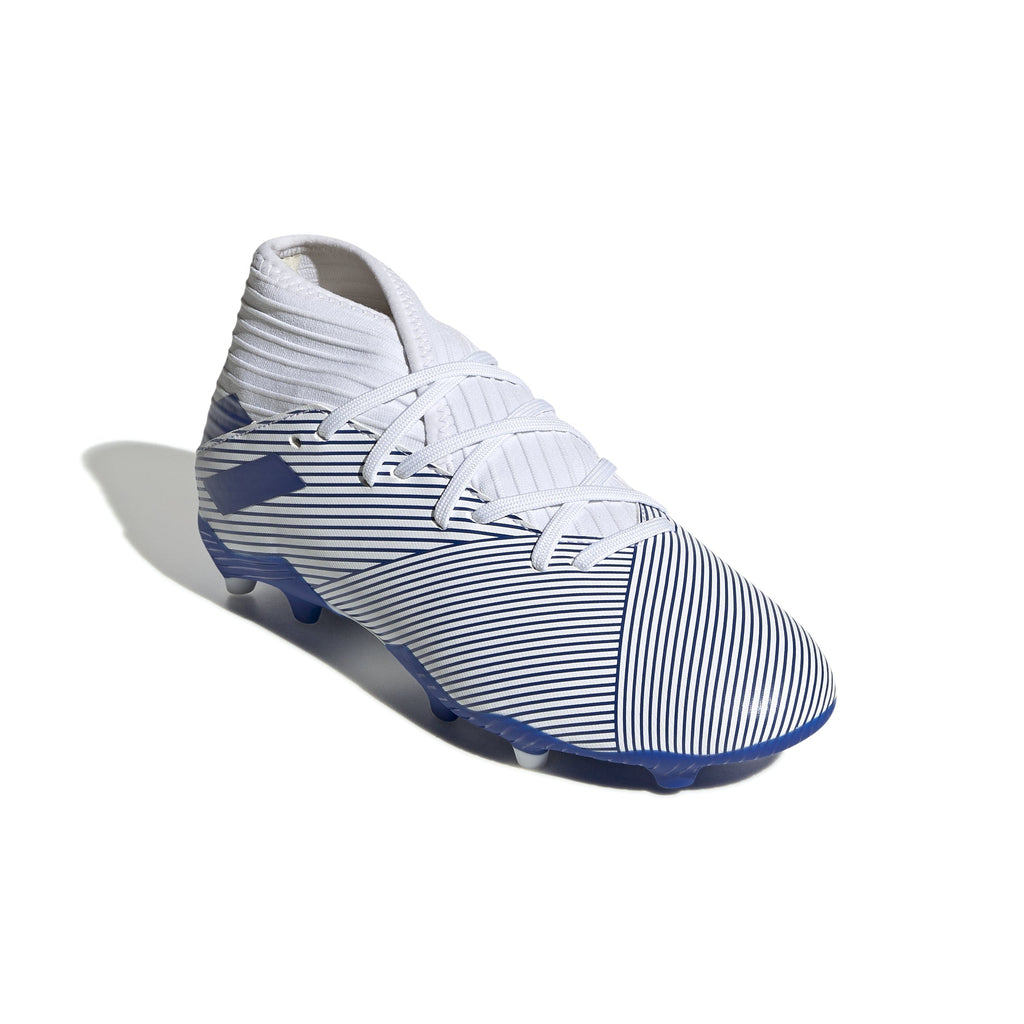 2026 New Arrival adidas Nemeziz 19.3 FG Firm Ground Youth Soccer Cleats - White/Royal wholesalehk.shop