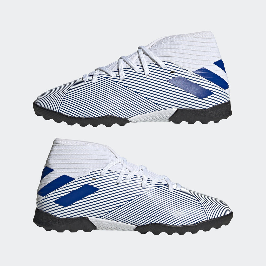 2026 New Arrival adidas Nemeziz 19.3 TF Turf Youth Soccer Cleats - White/Royal wholesalehk.shop