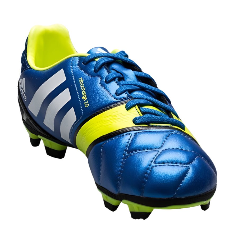 2026 New Arrival adidas Nitrocharge 2.0 TRX FG Youth Firm Ground Soccer Cleats - Blue/White/Electricity wholesalehk.shop