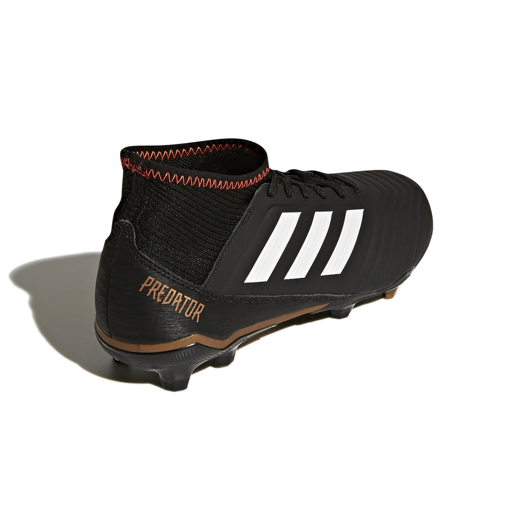 2026 New Arrival adidas Predator 18.3 FG Firm Ground Youth Soccer Cleats - Black/White/Solar Red wholesalehk.shop