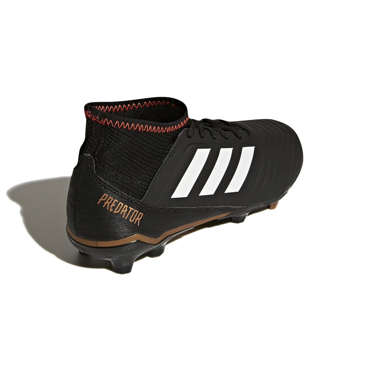 2026 New Arrival adidas Predator 18.3 FG Firm Ground Youth Soccer Cleats - Black/White/Solar Red wholesalehk.shop