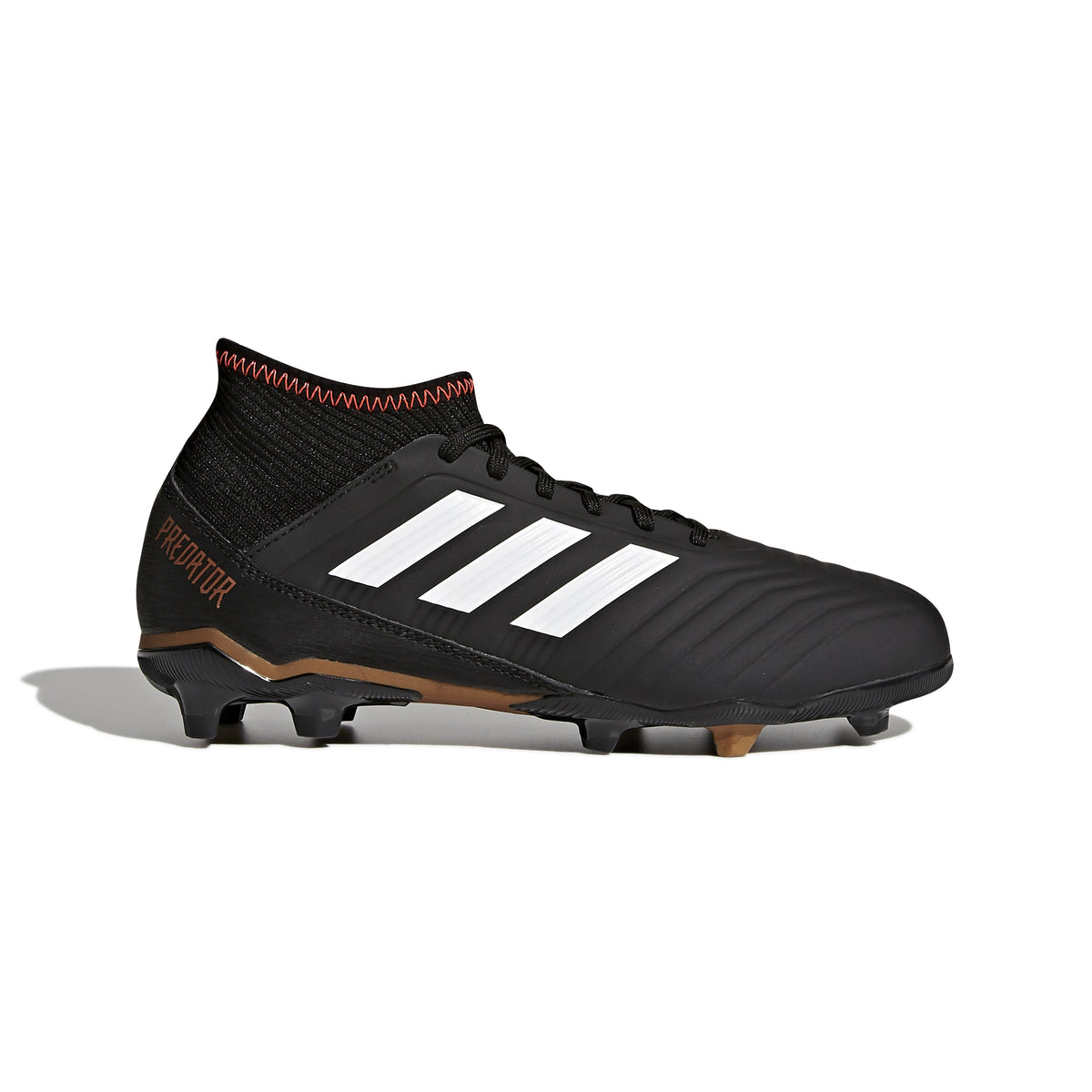 2026 New Arrival adidas Predator 18.3 FG Firm Ground Youth Soccer Cleats - Black/White/Solar Red wholesalehk.shop