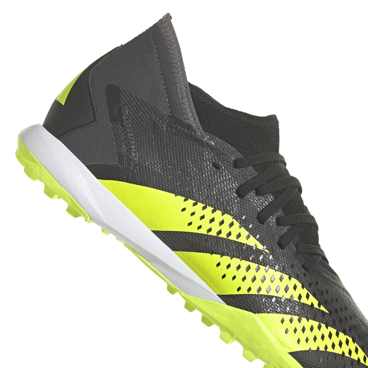 2026 New Arrival adidas Predator Accuracy Injection.3 TF Turf Soccer Cleats - Black/Solar Yellow/Grey Five wholesalehk.shop