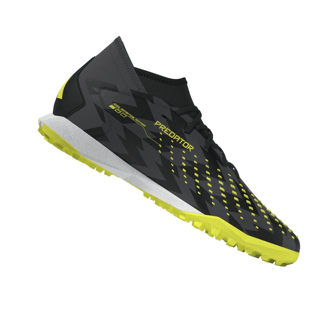 2026 New Arrival adidas Predator Accuracy Injection.3 TF Turf Soccer Cleats - Black/Solar Yellow/Grey Five wholesalehk.shop