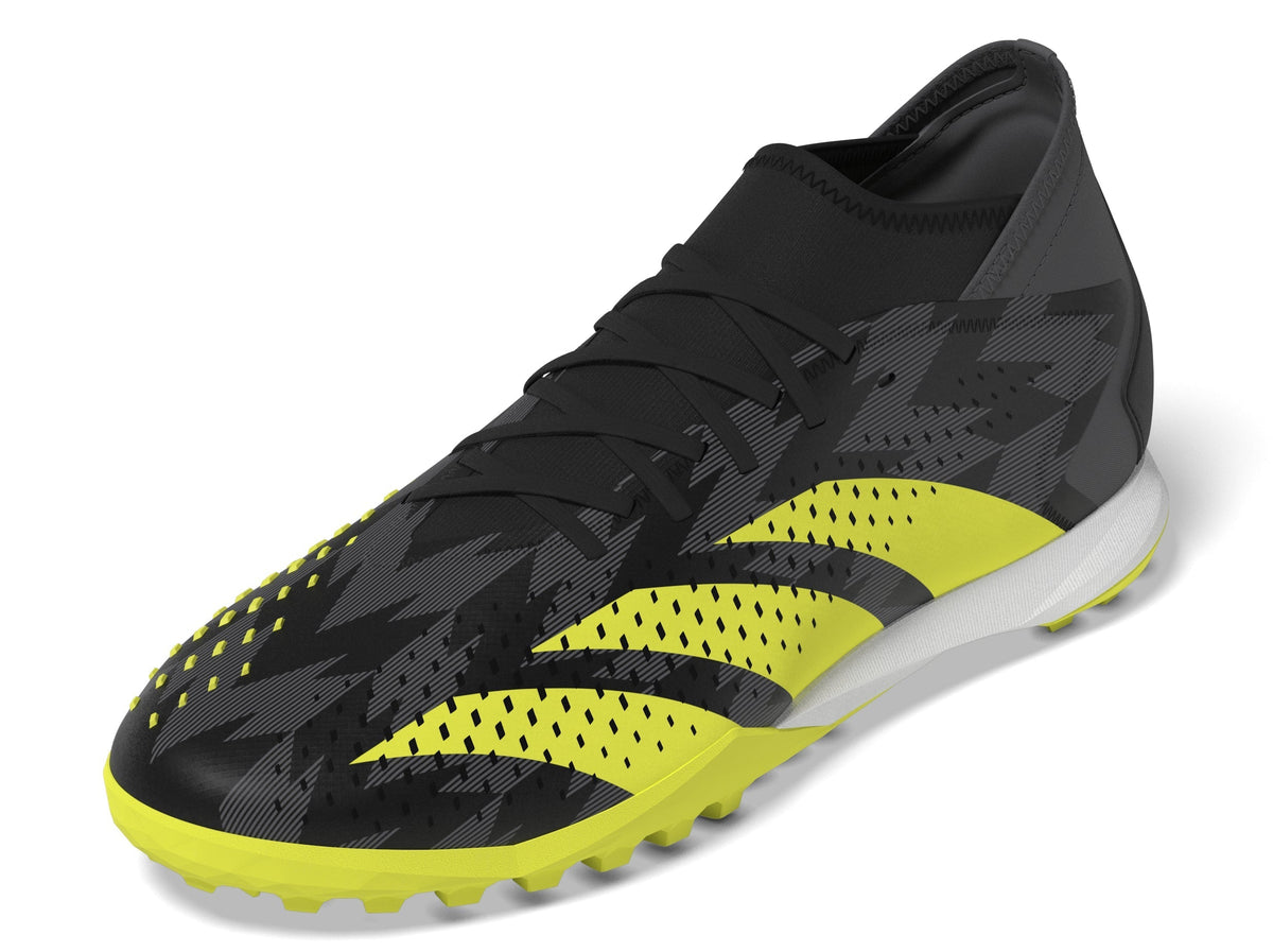 2026 New Arrival adidas Predator Accuracy Injection.3 TF Turf Soccer Cleats - Black/Solar Yellow/Grey Five wholesalehk.shop