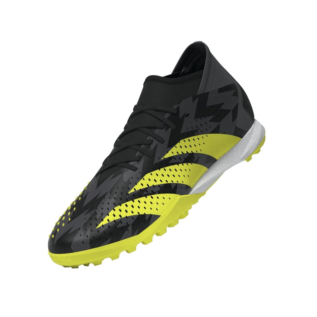 2026 New Arrival adidas Predator Accuracy Injection.3 TF Turf Soccer Cleats - Black/Solar Yellow/Grey Five wholesalehk.shop