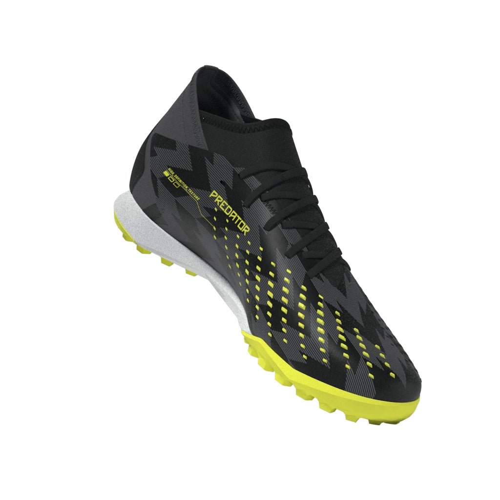 2026 New Arrival adidas Predator Accuracy Injection.3 TF Turf Soccer Cleats - Black/Solar Yellow/Grey Five wholesalehk.shop