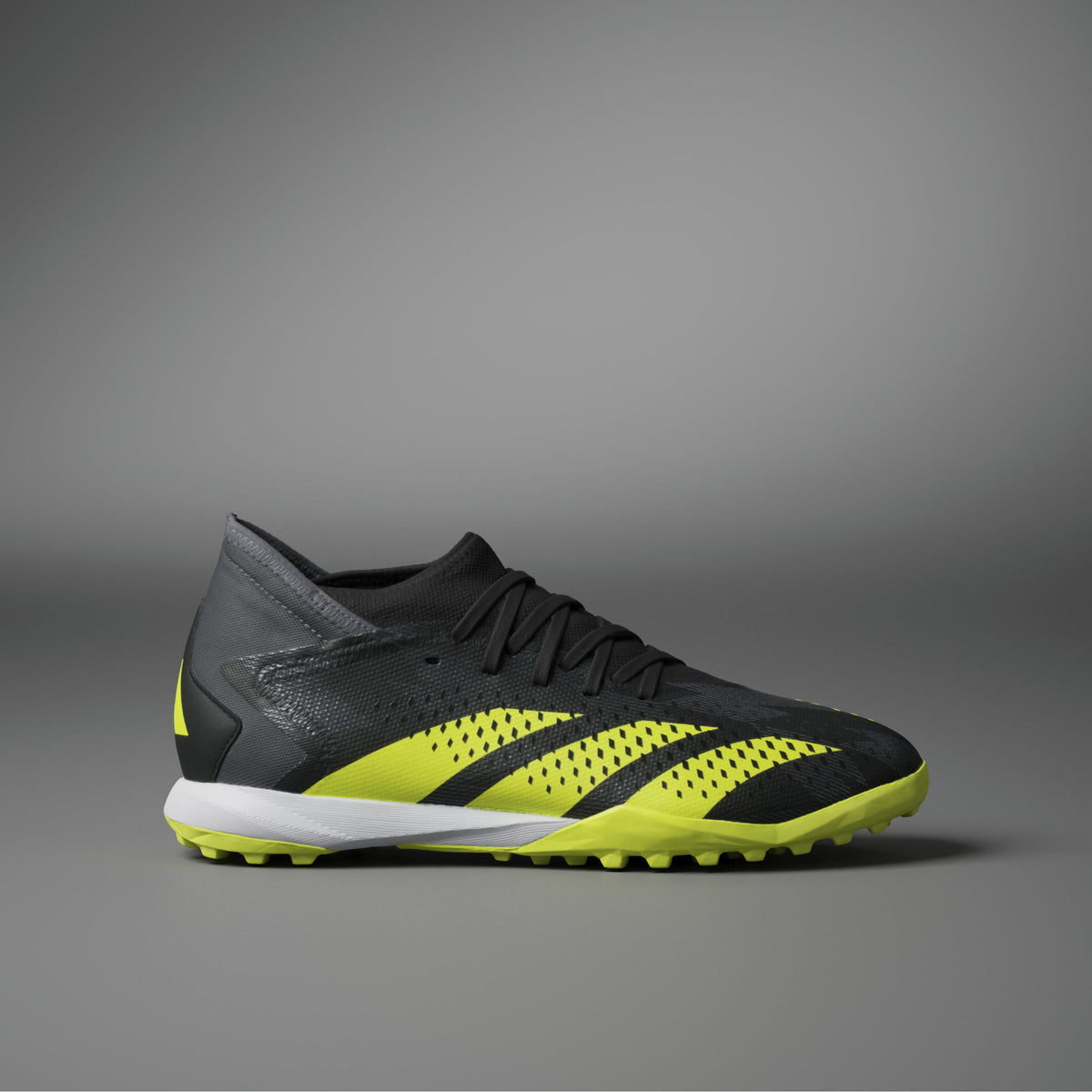 2026 New Arrival adidas Predator Accuracy Injection.3 TF Turf Soccer Cleats - Black/Solar Yellow/Grey Five wholesalehk.shop