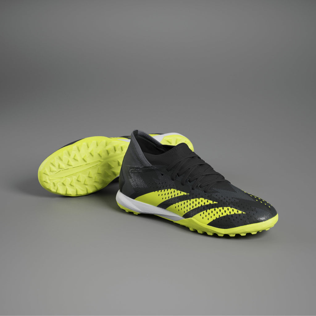 2026 New Arrival adidas Predator Accuracy Injection.3 TF Turf Soccer Cleats - Black/Solar Yellow/Grey Five wholesalehk.shop