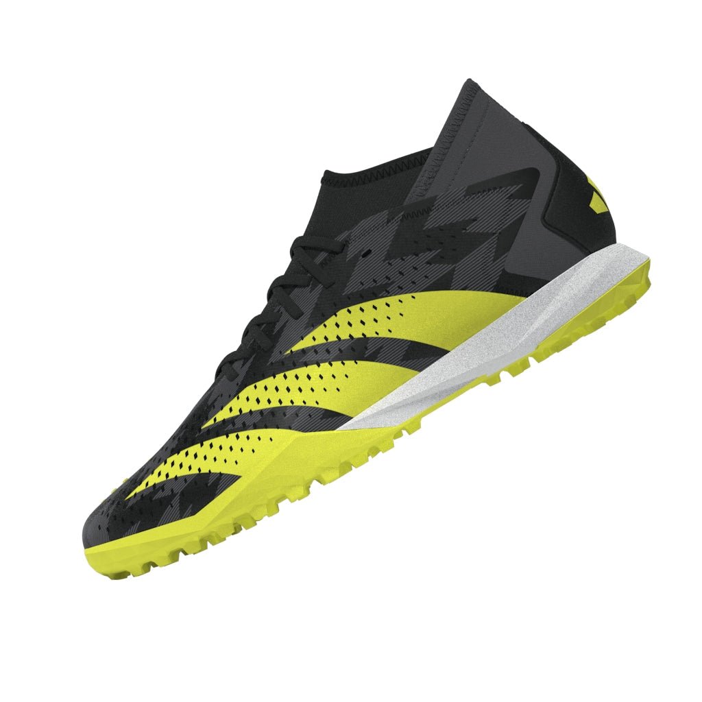 2026 New Arrival adidas Predator Accuracy Injection.3 TF Turf Soccer Cleats - Black/Solar Yellow/Grey Five wholesalehk.shop
