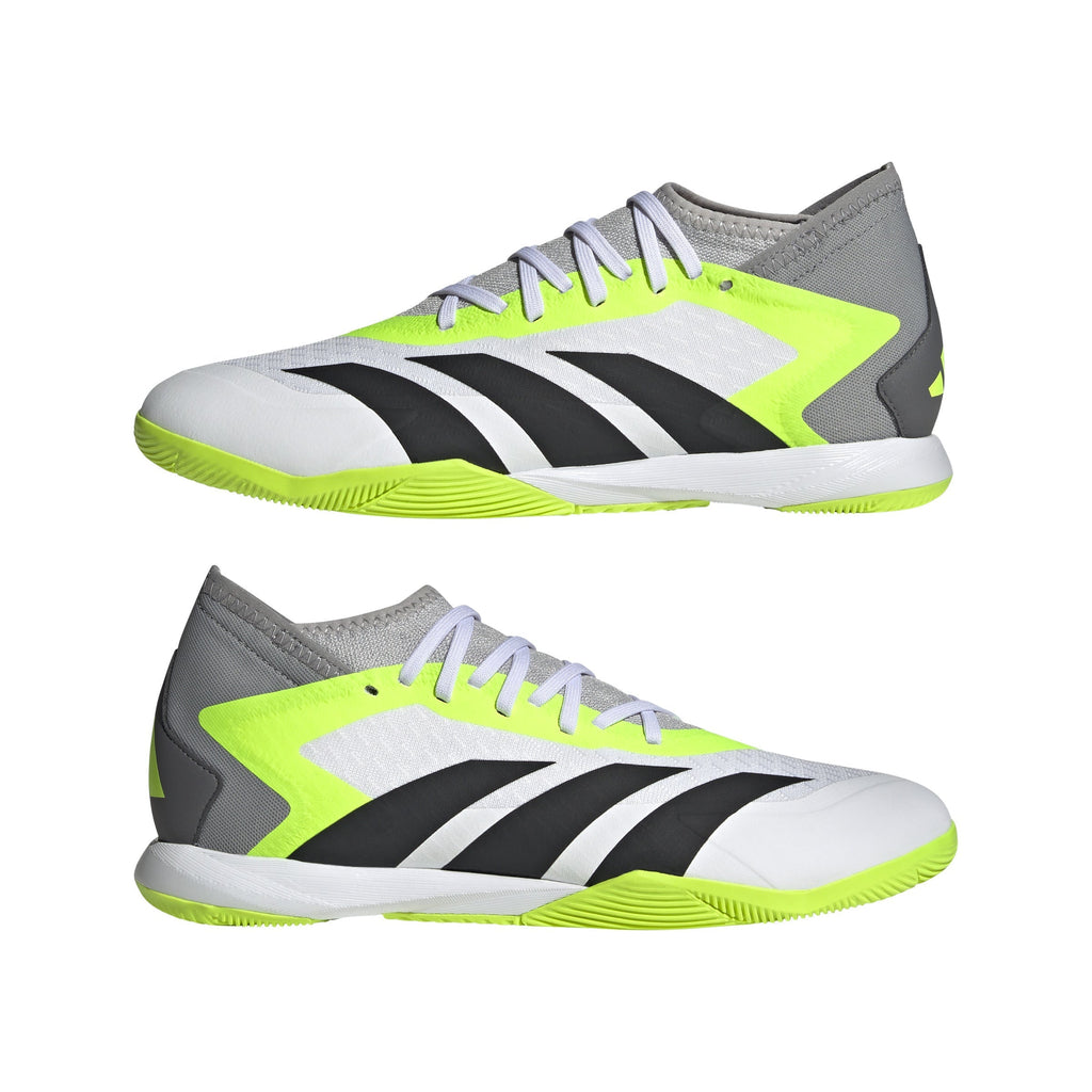 2026 New Arrival adidas Predator Accuracy.3 IN Indoor Soccer Shoes - White/Black/Lucid Lemon wholesalehk.shop