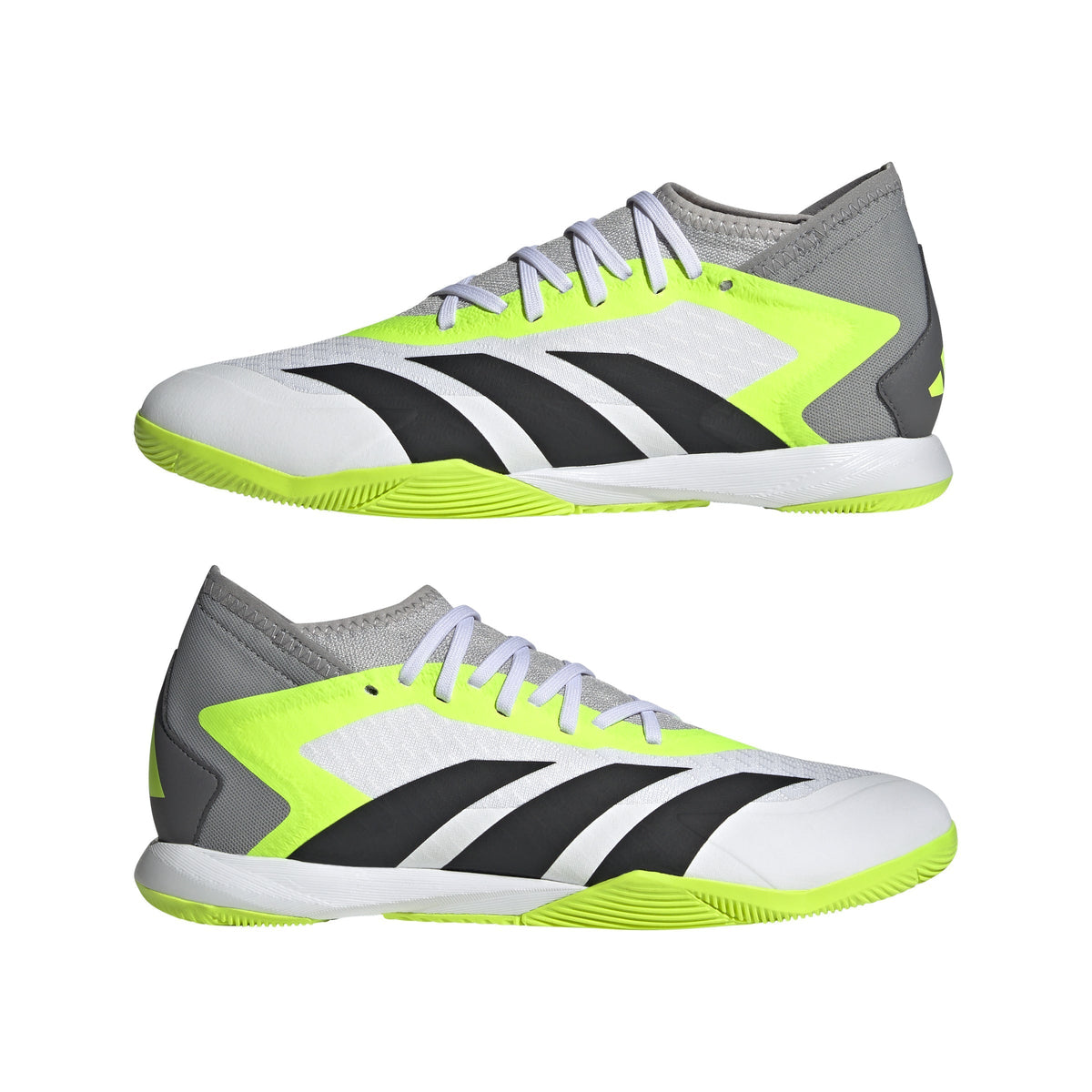 2026 New Arrival adidas Predator Accuracy.3 IN Indoor Soccer Shoes - White/Black/Lucid Lemon wholesalehk.shop