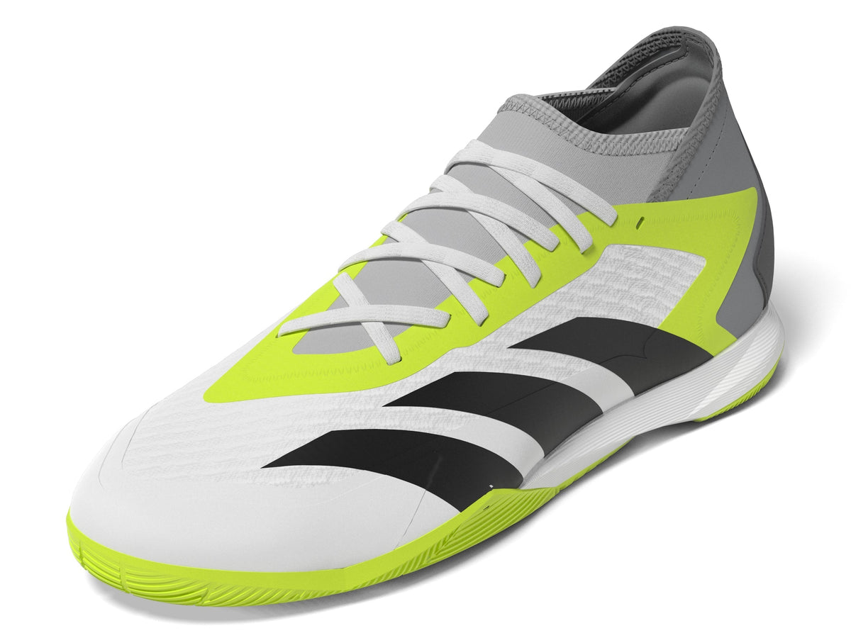 2026 New Arrival adidas Predator Accuracy.3 IN Indoor Soccer Shoes - White/Black/Lucid Lemon wholesalehk.shop