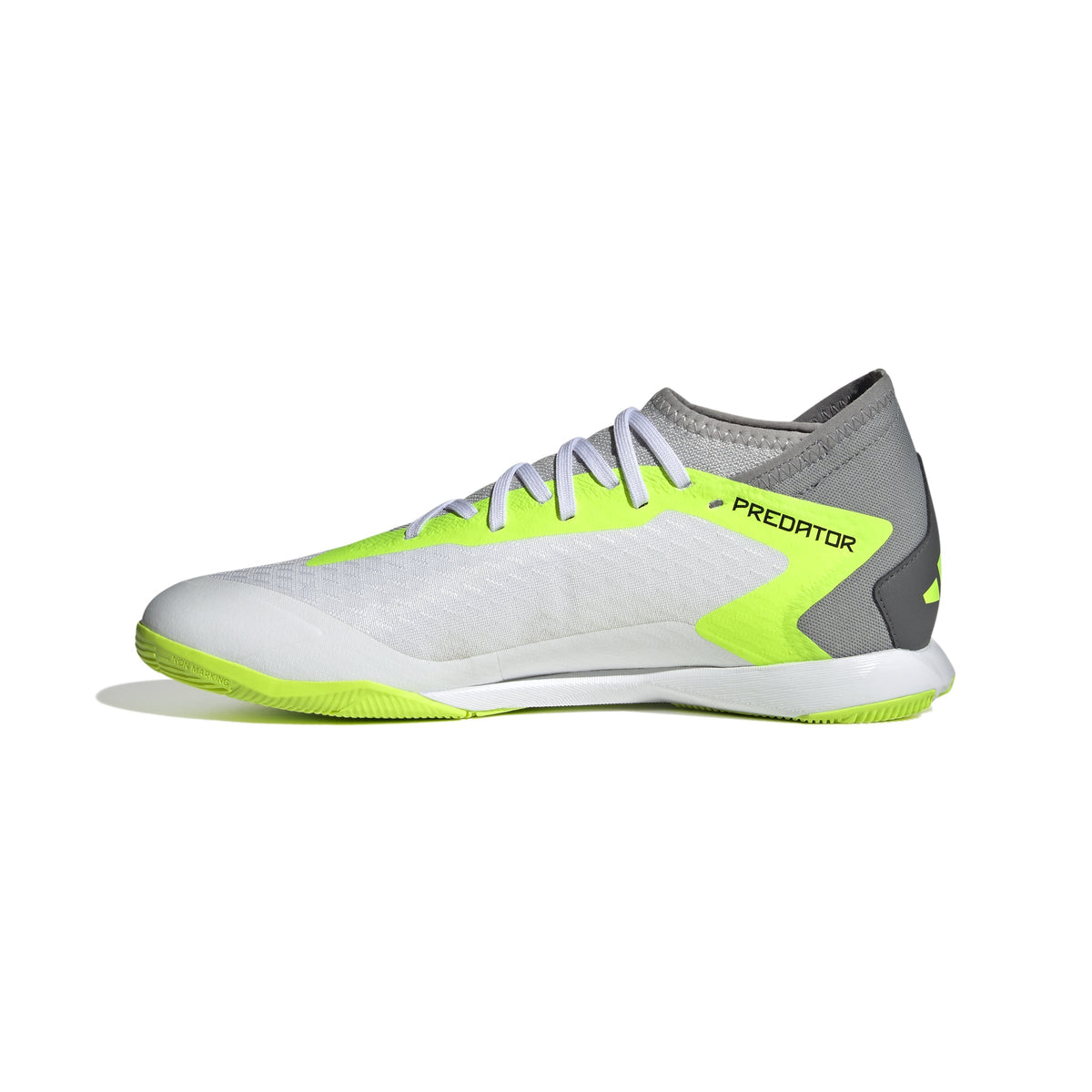 2026 New Arrival adidas Predator Accuracy.3 IN Indoor Soccer Shoes - White/Black/Lucid Lemon wholesalehk.shop