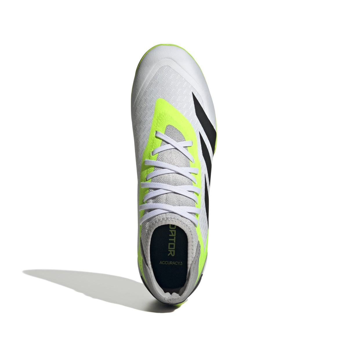 2026 New Arrival adidas Predator Accuracy.3 IN Indoor Soccer Shoes - White/Black/Lucid Lemon wholesalehk.shop