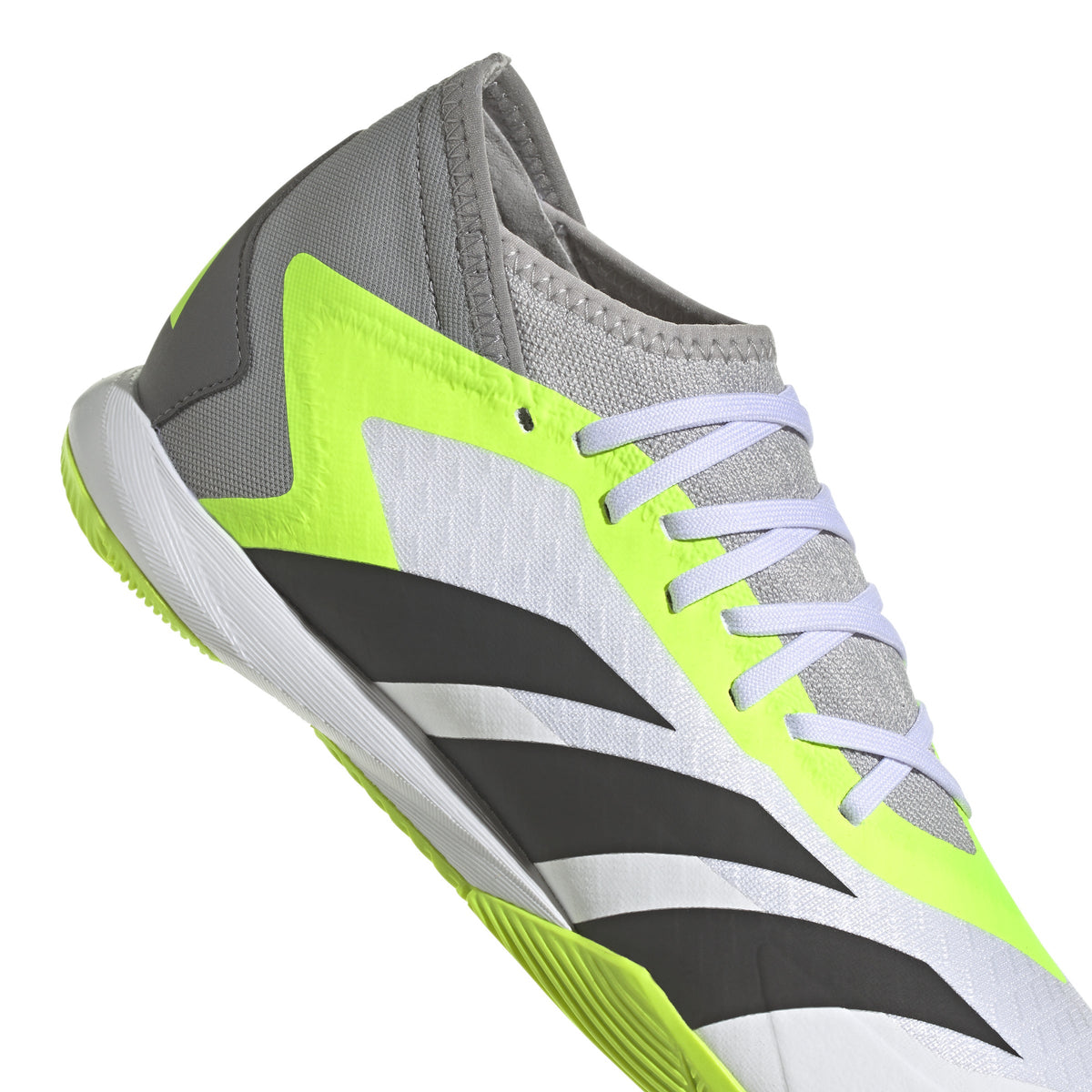 2026 New Arrival adidas Predator Accuracy.3 IN Indoor Soccer Shoes - White/Black/Lucid Lemon wholesalehk.shop