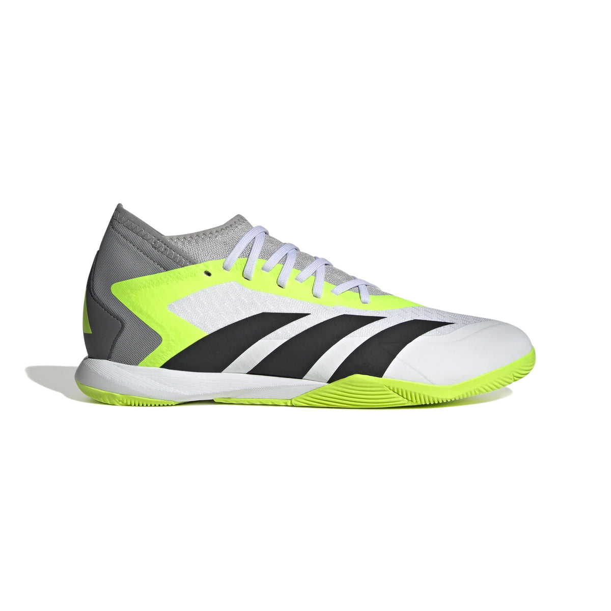 2026 New Arrival adidas Predator Accuracy.3 IN Indoor Soccer Shoes - White/Black/Lucid Lemon wholesalehk.shop