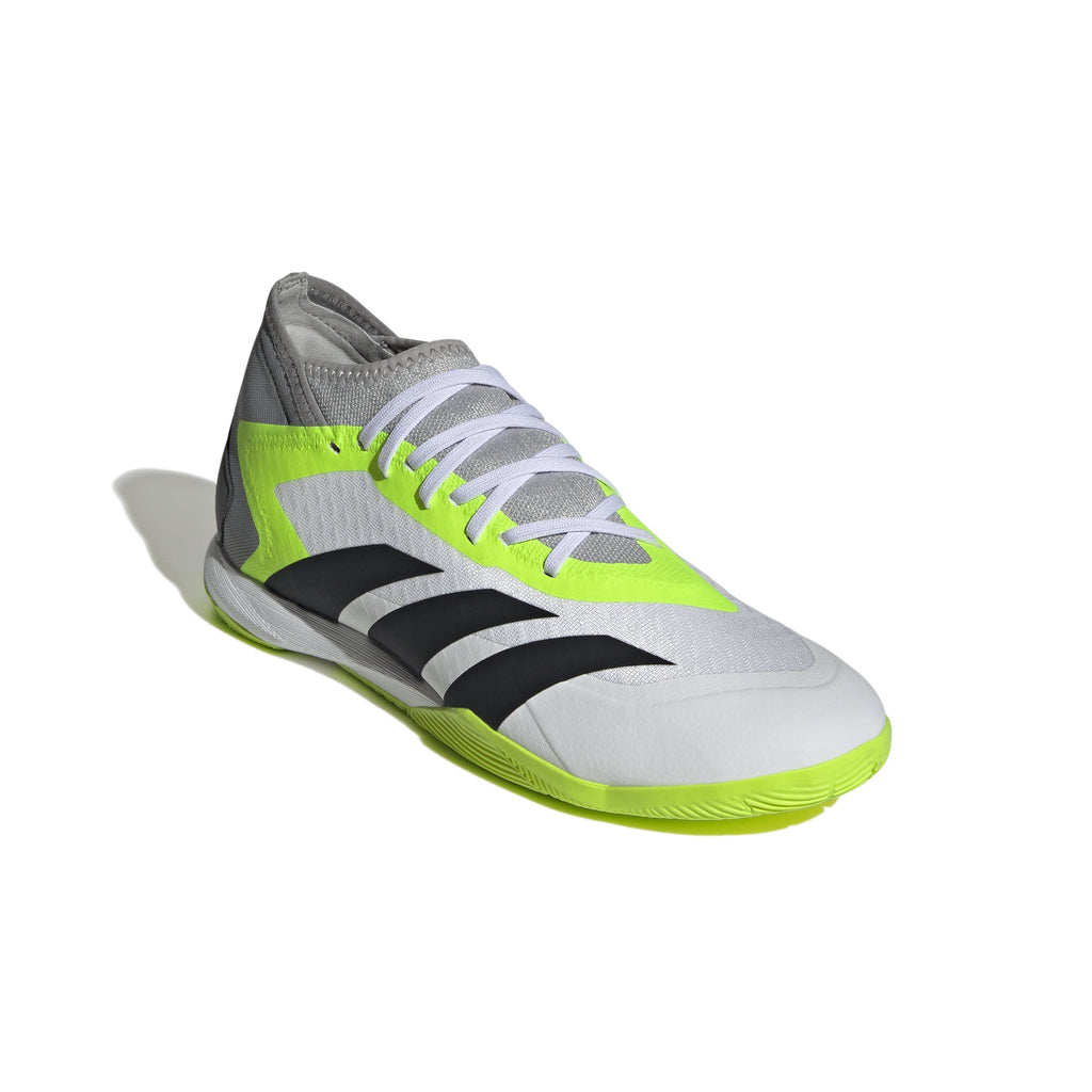 2026 New Arrival adidas Predator Accuracy.3 IN Indoor Soccer Shoes - White/Black/Lucid Lemon wholesalehk.shop