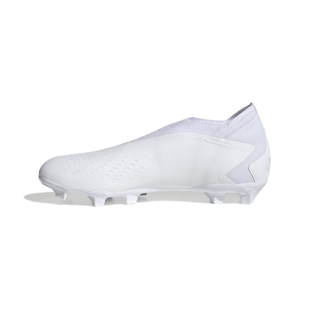 2026 New Arrival adidas Predator Accuracy.3 Laceless FG Firm Ground Soccer Cleats - White/White wholesalehk.shop