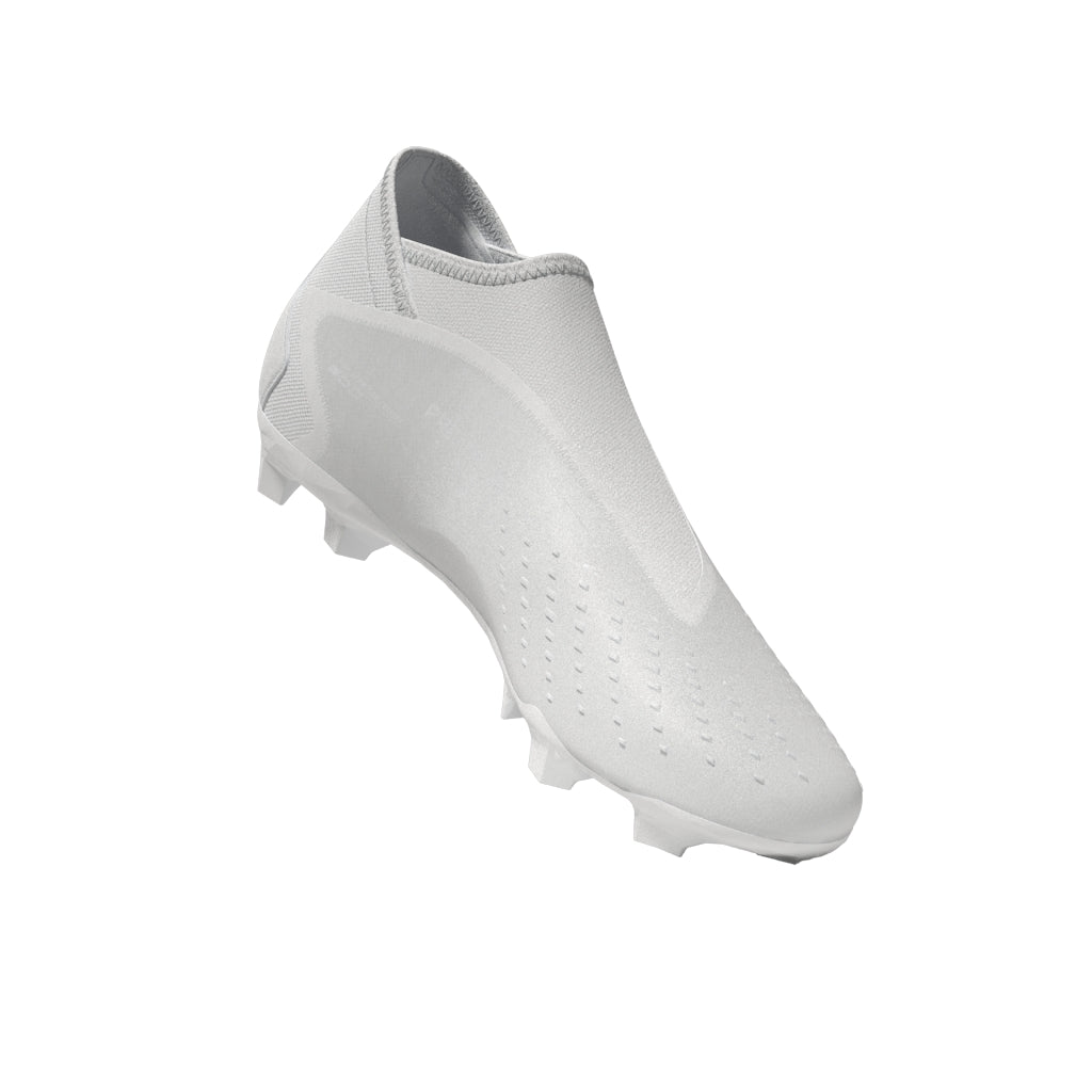 2026 New Arrival adidas Predator Accuracy.3 Laceless FG Firm Ground Soccer Cleats - White/White wholesalehk.shop