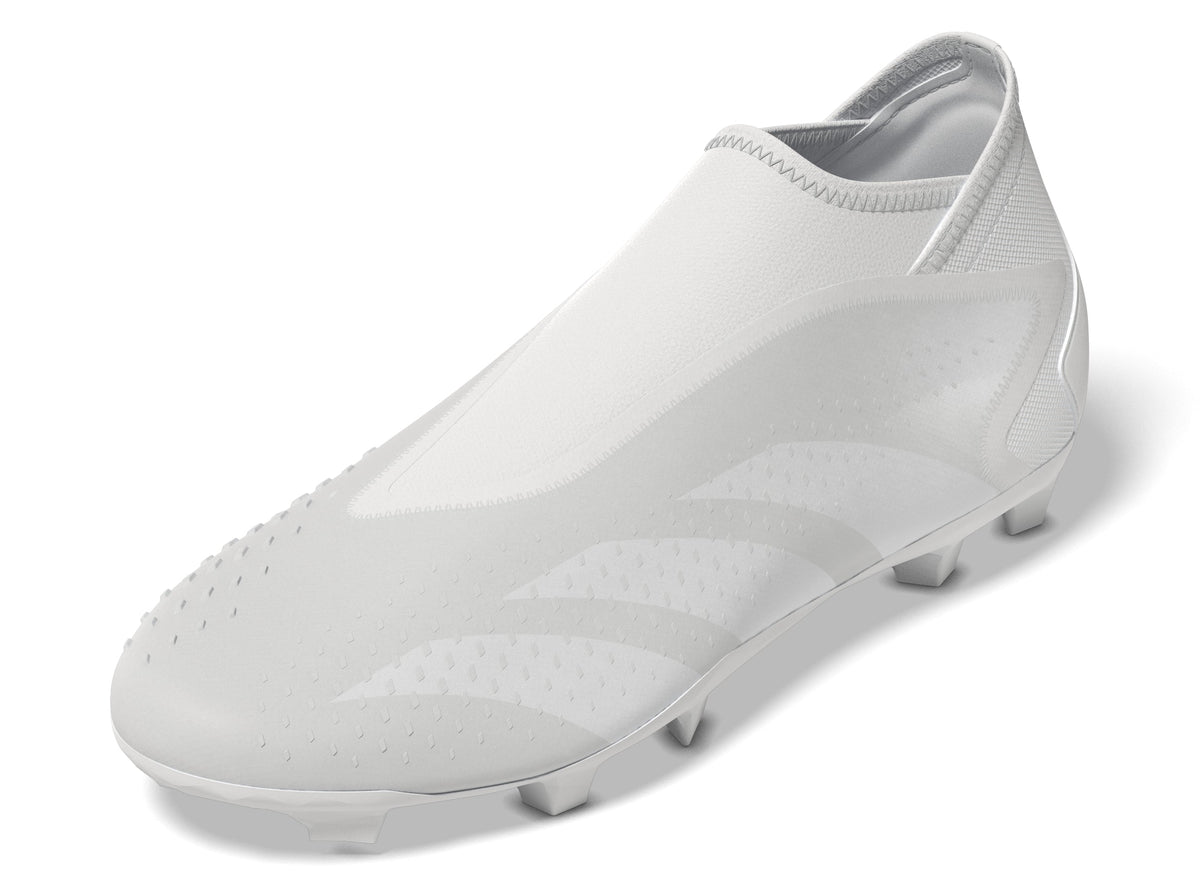 2026 New Arrival adidas Predator Accuracy.3 Laceless FG Firm Ground Soccer Cleats - White/White wholesalehk.shop