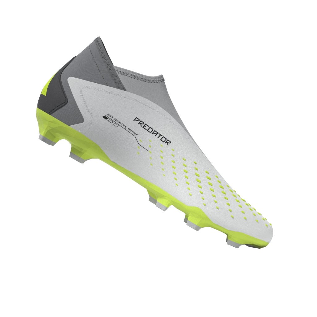 2026 New Arrival adidas Predator Accuracy.3 Laceless FG Firm Ground Soccer Cleats - Cloud White/Black/Lucid Lemon wholesalehk.shop