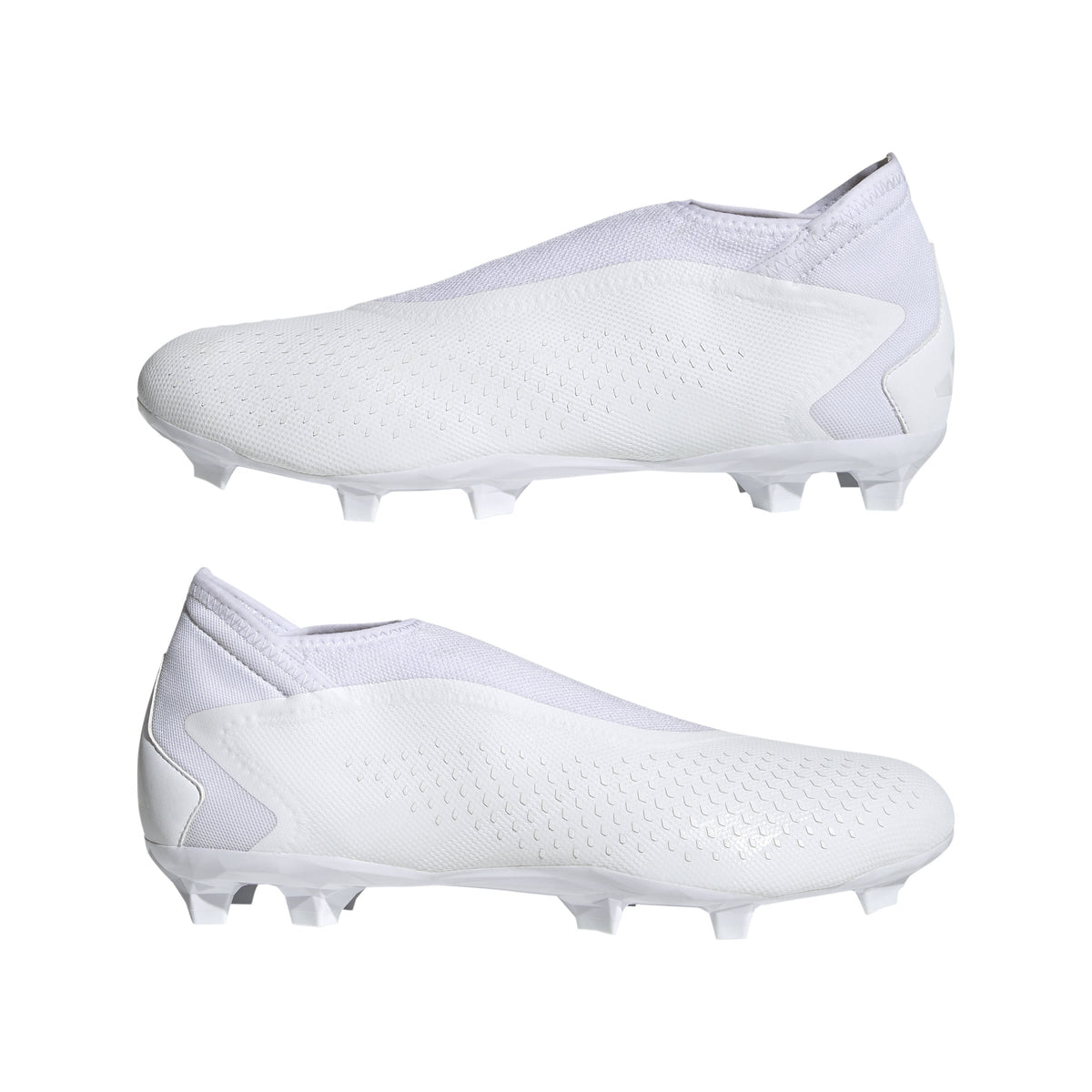 2026 New Arrival adidas Predator Accuracy.3 Laceless FG Firm Ground Soccer Cleats - White/White wholesalehk.shop