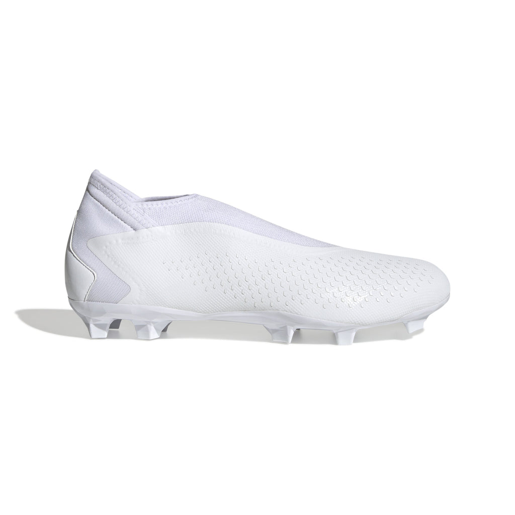 2026 New Arrival adidas Predator Accuracy.3 Laceless FG Firm Ground Soccer Cleats - White/White wholesalehk.shop