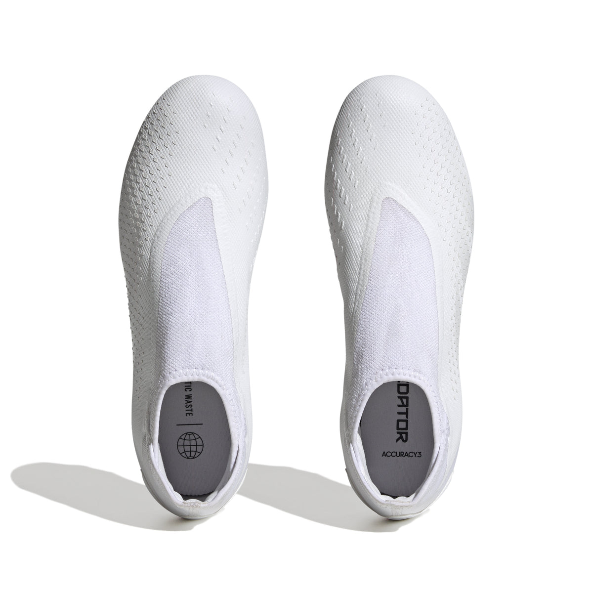 2026 New Arrival adidas Predator Accuracy.3 Laceless FG Firm Ground Soccer Cleats - White/White wholesalehk.shop