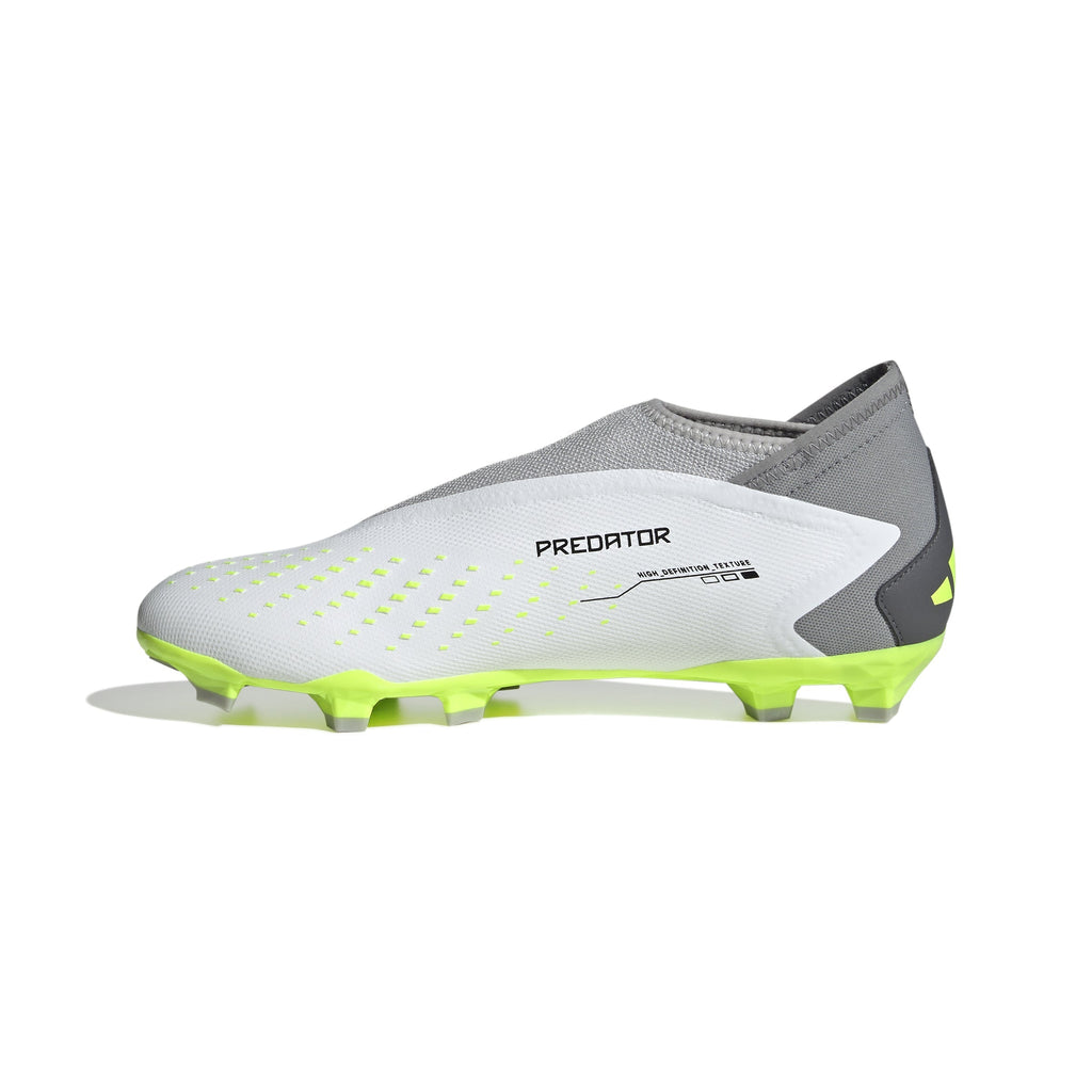 2026 New Arrival adidas Predator Accuracy.3 Laceless FG Firm Ground Soccer Cleats - Cloud White/Black/Lucid Lemon wholesalehk.shop