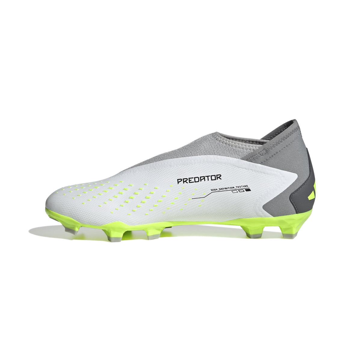 2026 New Arrival adidas Predator Accuracy.3 Laceless FG Firm Ground Soccer Cleats - Cloud White/Black/Lucid Lemon wholesalehk.shop
