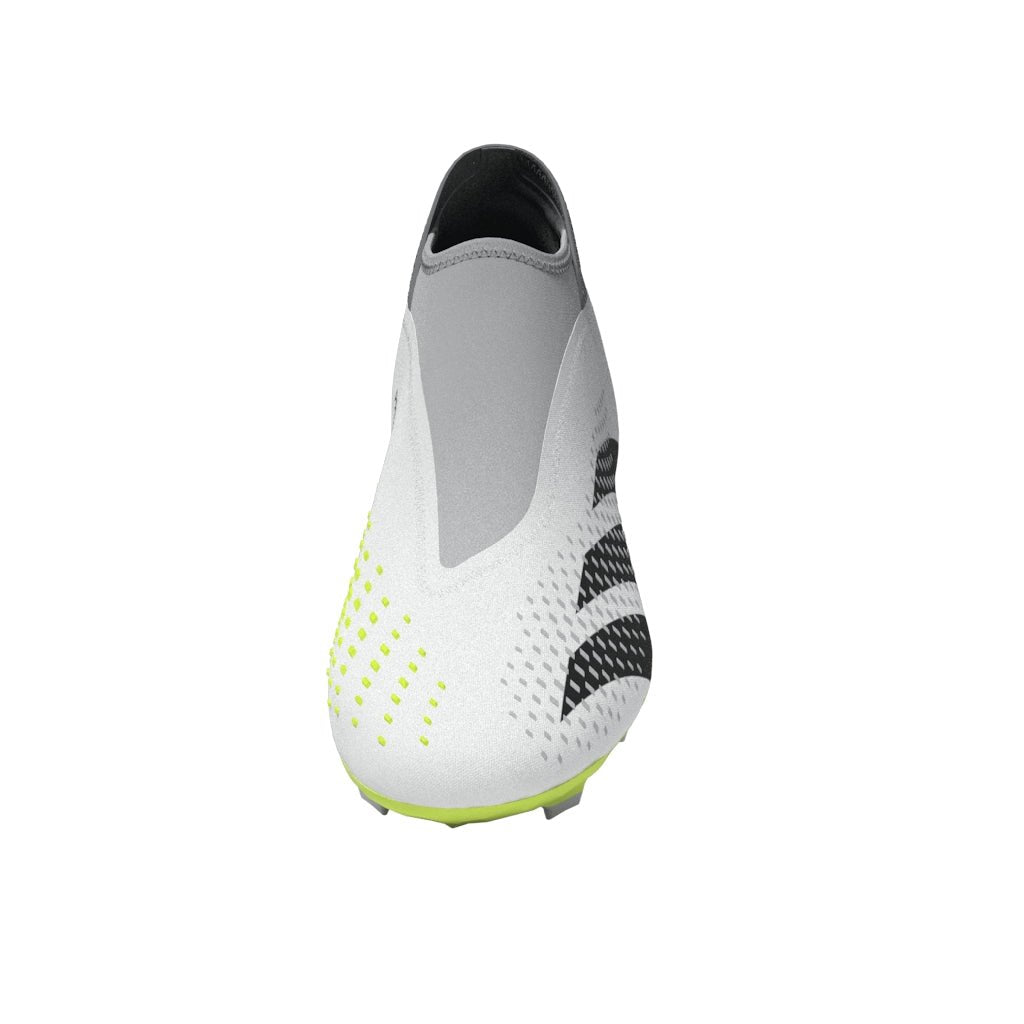 2026 New Arrival adidas Predator Accuracy.3 Laceless FG Firm Ground Soccer Cleats - Cloud White/Black/Lucid Lemon wholesalehk.shop