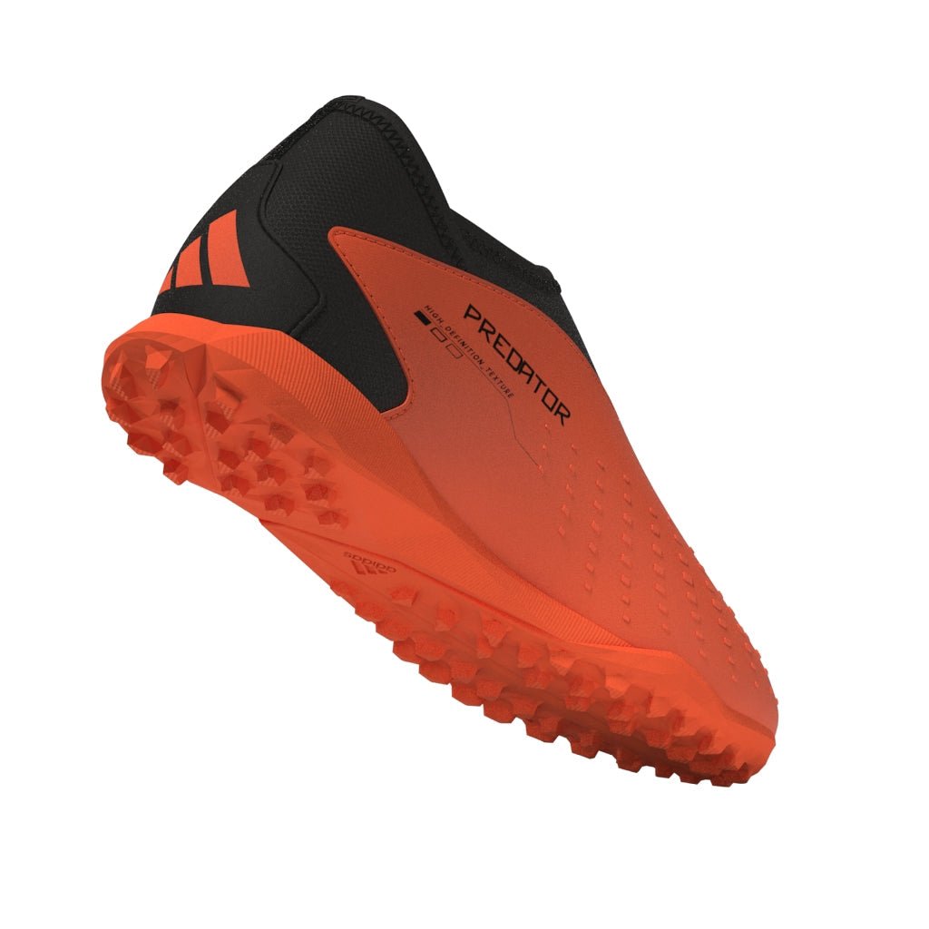 2026 New Arrival adidas Predator Accuracy.3 Laceless TF Turf Youth Soccer Cleats - Solar Orange/Black wholesalehk.shop